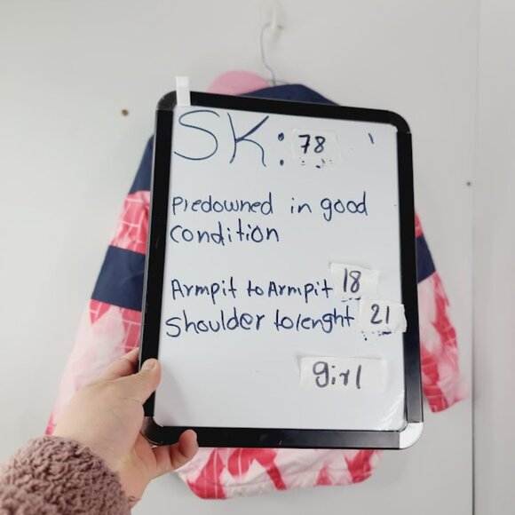 Columbia Girl's Pink Navy Mighty Mogul II Insulated Winter Snow Jacket Size M - Picture 7 of 7